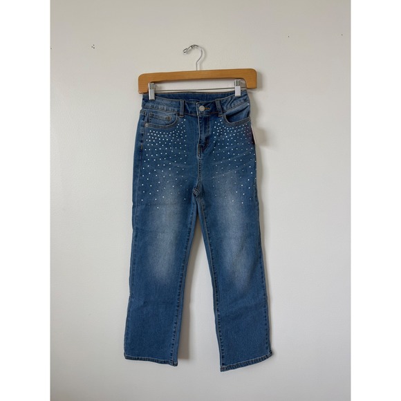 fabkids Other - FabKids Girls' Straight High-Rise Bedazzled Jeans – Size 10 – NWT